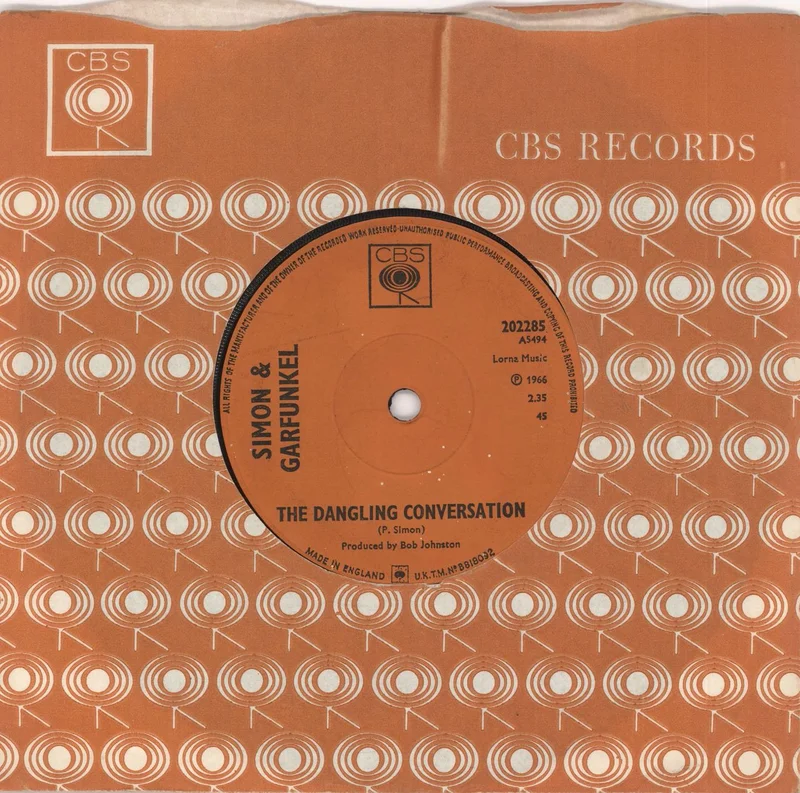 Simon & Garfunkel The Dangling Conversation UK 7" vinyl