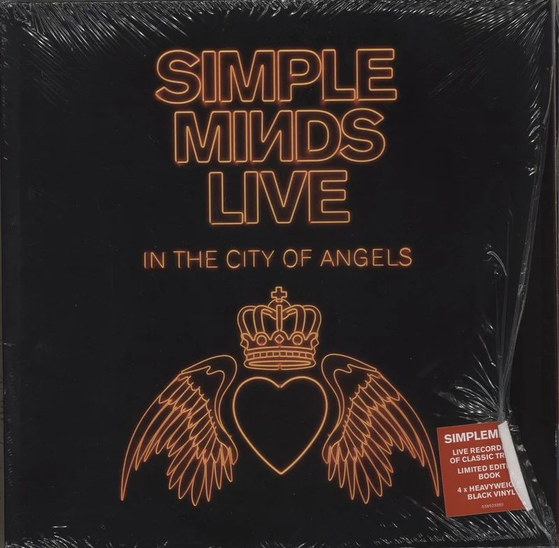 Simple Minds Live In The City Of Angels - Autographed Set List UK 4-LP vinyl set