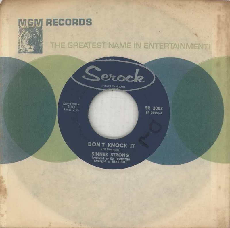 Sinner Strong Don't Knock It US 7" vinyl