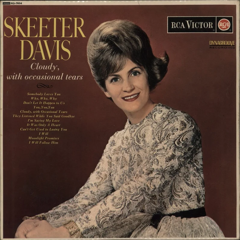 Skeeter Davis Cloudy, With Ocasional Tears UK Vinyl LP