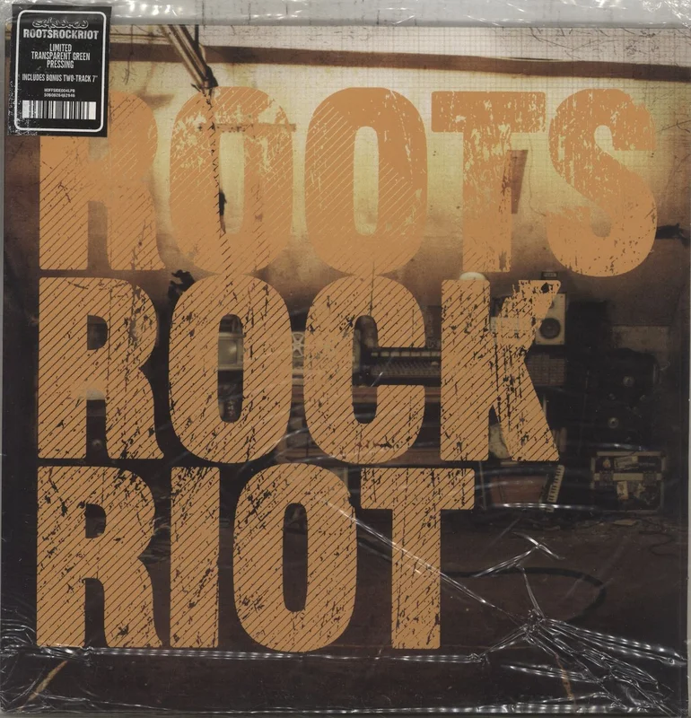 Skindred Roots Rock Riot - Translucent Green Vinyl + 7" + Autographed Insert UK Vinyl LP