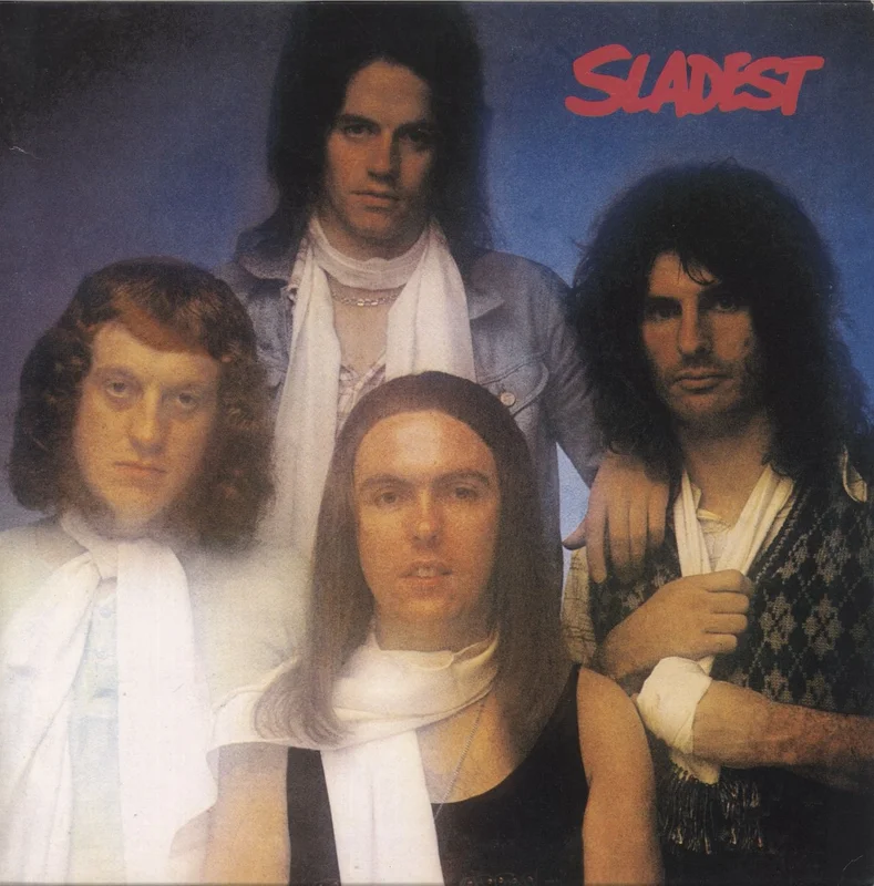 Slade Sladest - Blue, Black & White Splattered Vinyl - EX UK Vinyl LP
