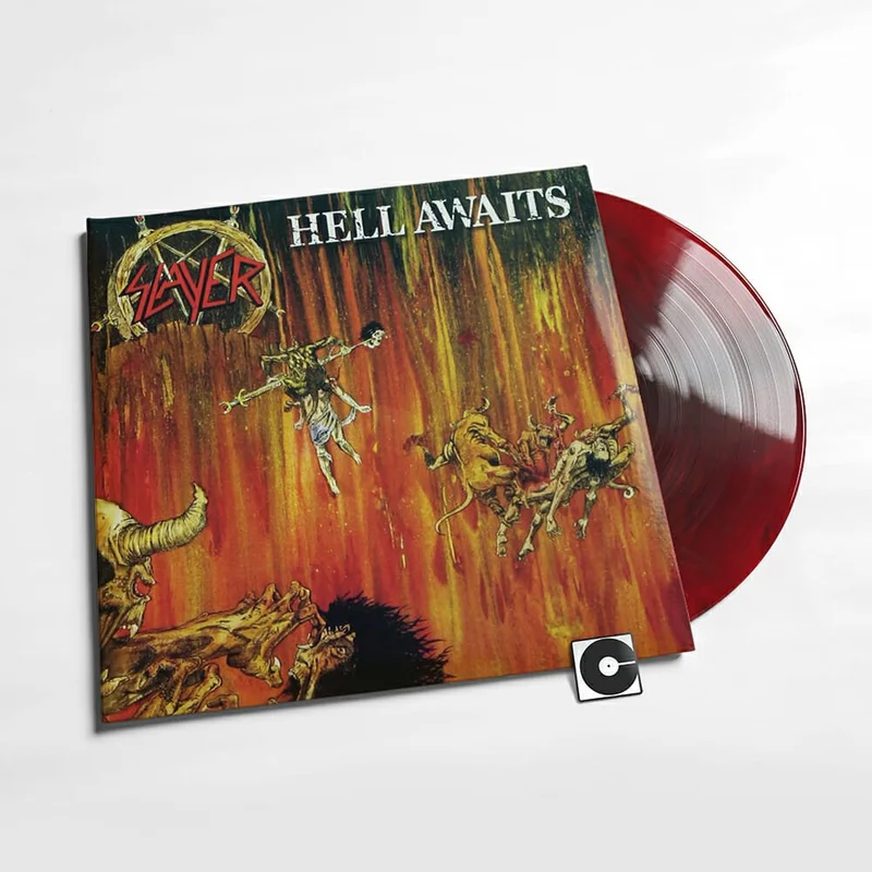 Slayer - "Hell Awaits" Standard Weight Red Marble Vinyl