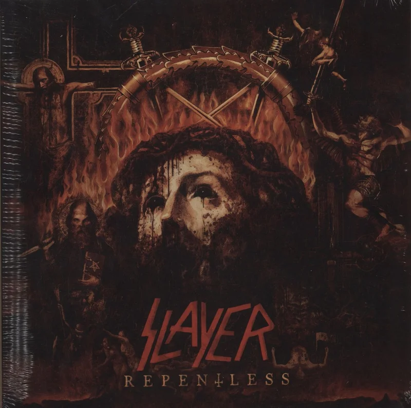 Slayer Repentless - Green & Black Vinyl - Sealed UK Vinyl LP
