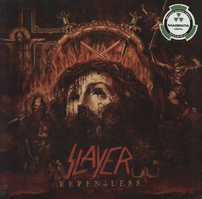 Slayer Repentless - Magenta Vinyl - Sealed UK Vinyl LP