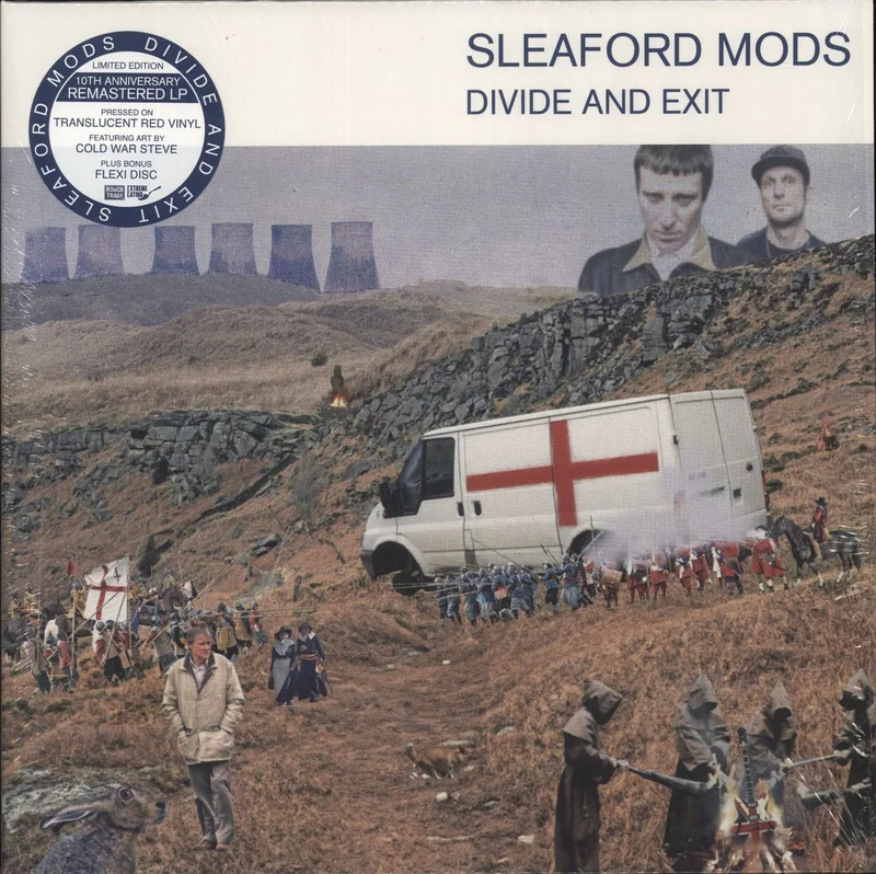 Sleaford Mods Divide And Exit - Red Vinyl + Flexi UK Vinyl LP