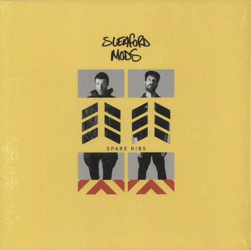 Sleaford Mods Spare Ribs - Autographed Print UK Vinyl LP