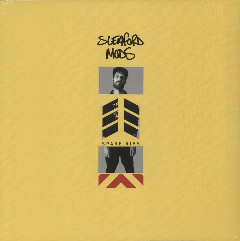 Sleaford Mods Spare Ribs - Orange Vinyl - Autographed Print - Sealed UK Vinyl LP