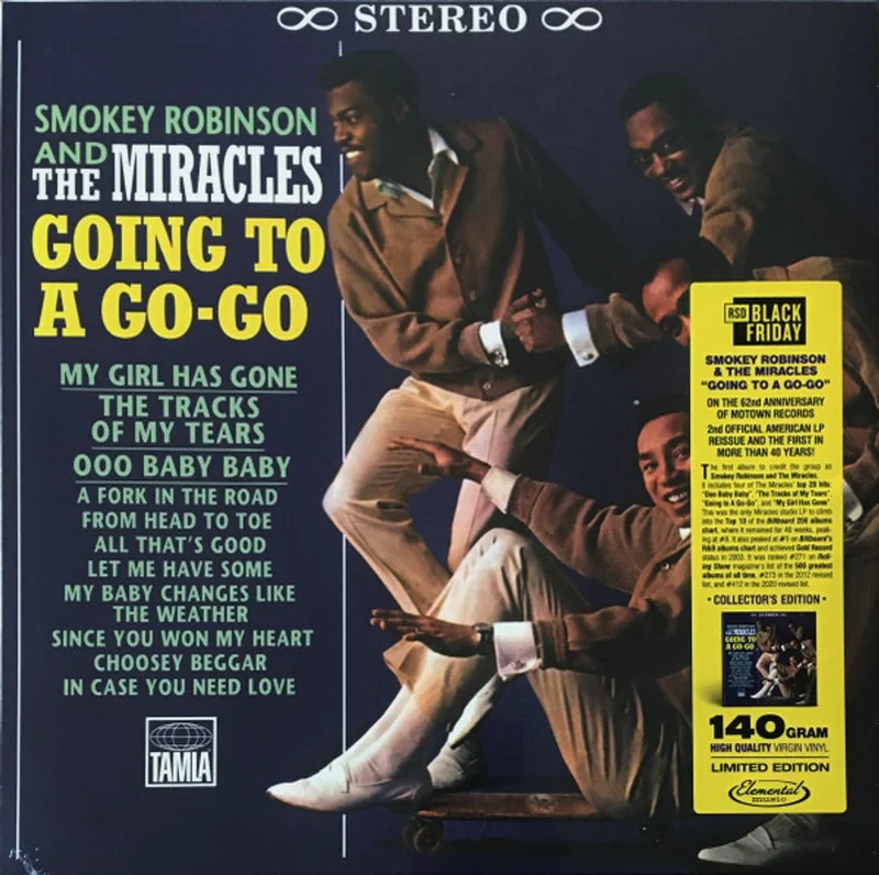 Smokey Robinson & The Miracles Going To A Go-Go - 140 Gram Virgin Vinyl Edition - Sealed US Vinyl LP