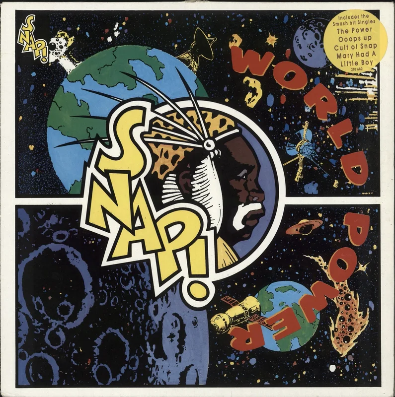 Snap! World Power - Hype Stickered Sleeve UK Vinyl LP