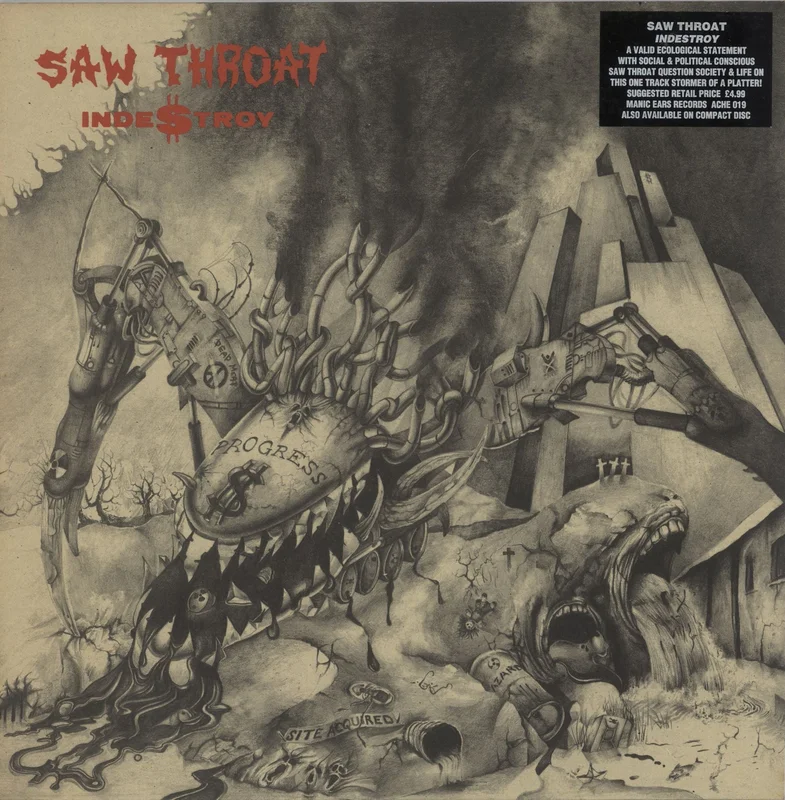 Sore Throat (Rock) Inde$troy + Poster UK Vinyl LP