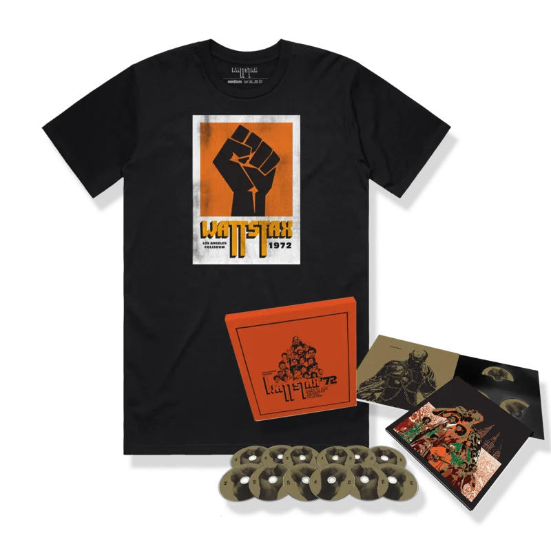 Sould Out: The Complete Wattstax Collection 12-CD + Wattstax T-Shirt (Black) Bundle