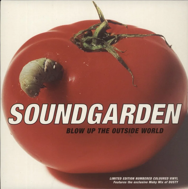 Soundgarden Blow Up The Outside World - Green Vinyl - Low Number UK 7" vinyl