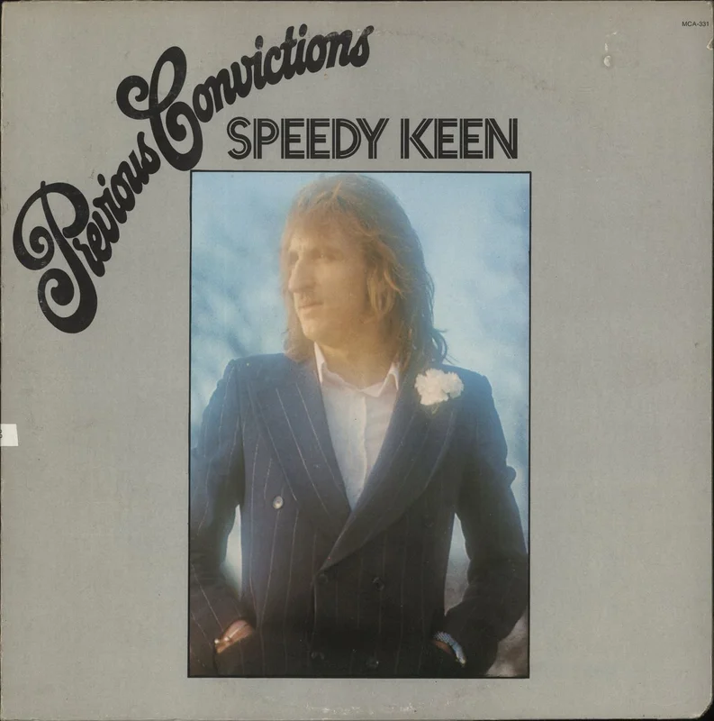 Speedy Keen Previous Convictions US Vinyl LP