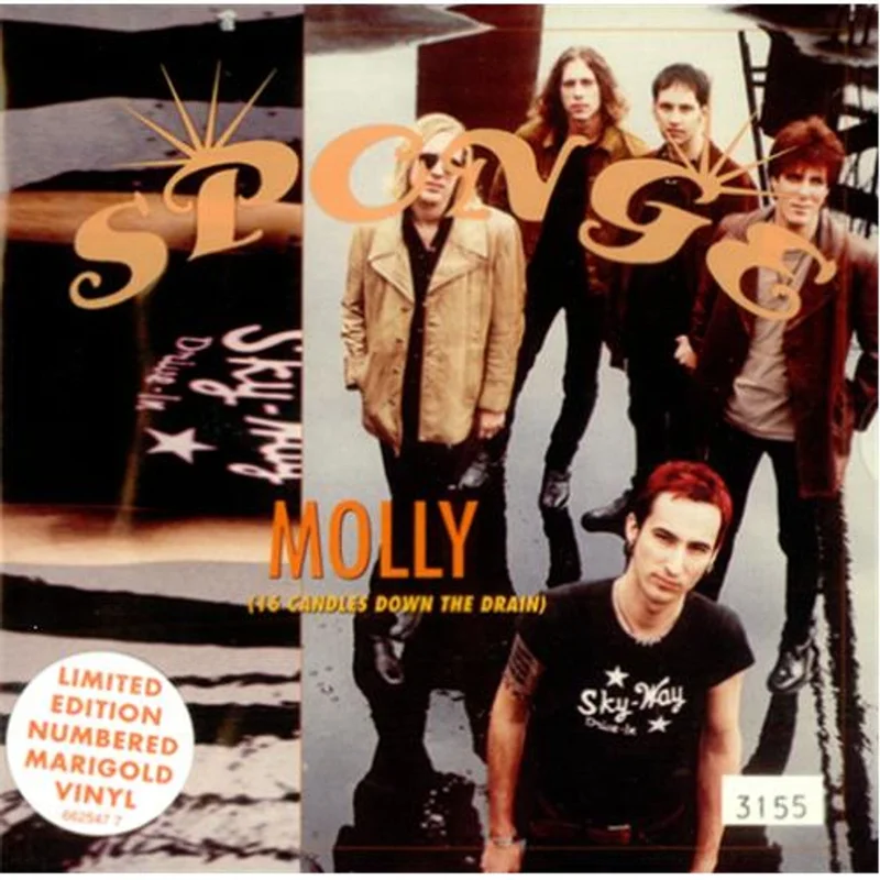 Sponge Molly (16 Candles Down The Drain) - Yellow UK 7" vinyl