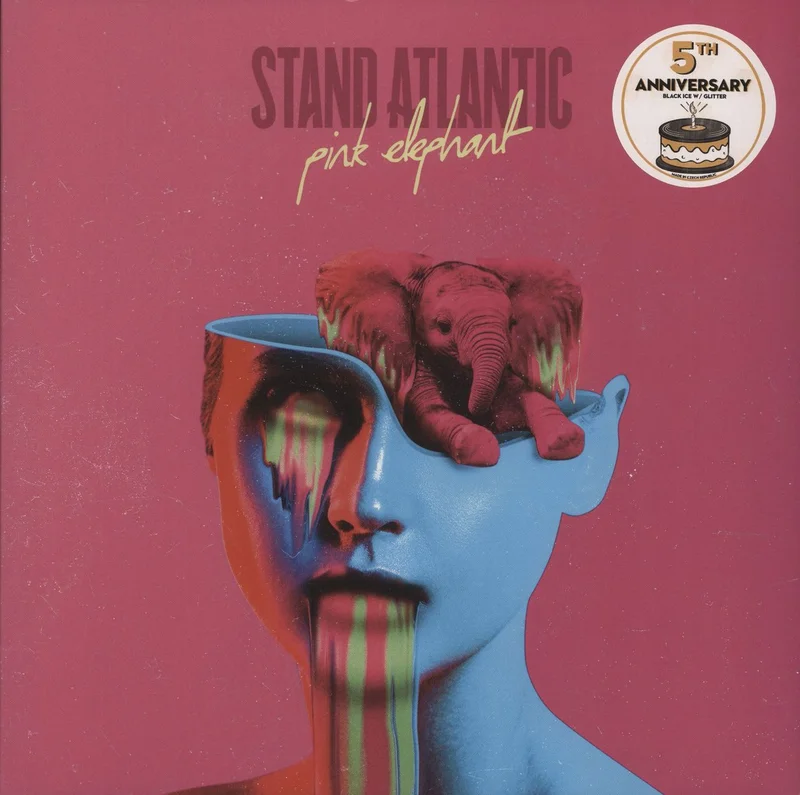 Stand Atlantic Pink Elephant - 5th Anniversary Edition - Black Ice With Glitter Vinyl - Sealed US Vinyl LP