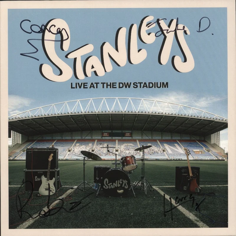 Stanleys Live At The DW Stadium - White Vinyl - Autographed UK Vinyl LP