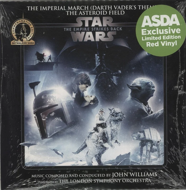 Star Wars Star Wars: The Empire Strikes Back - The Imperial March [Darth Vader's Theme] - Red Vinyl UK 7" vinyl