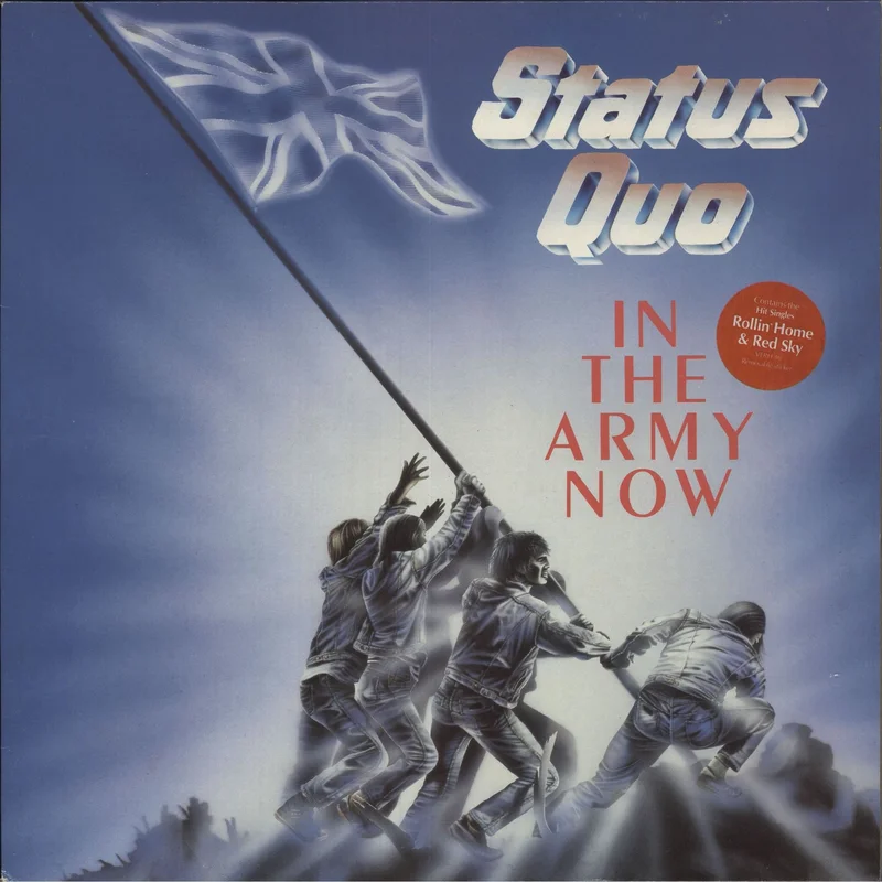 Status Quo In The Army Now - gold stamp UK Vinyl LP