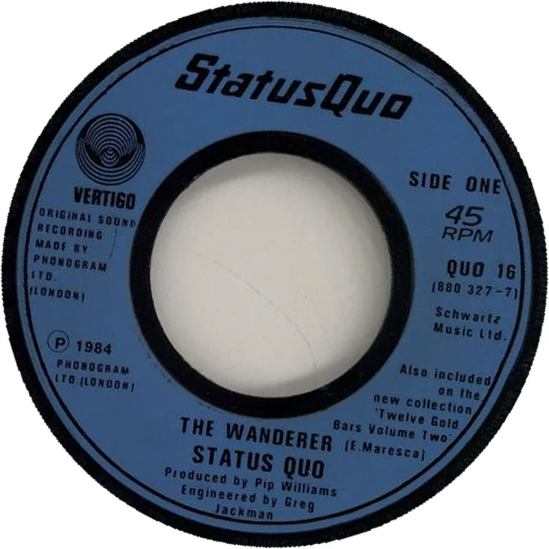 Status Quo The Wanderer - Jukebox UK 7" vinyl
