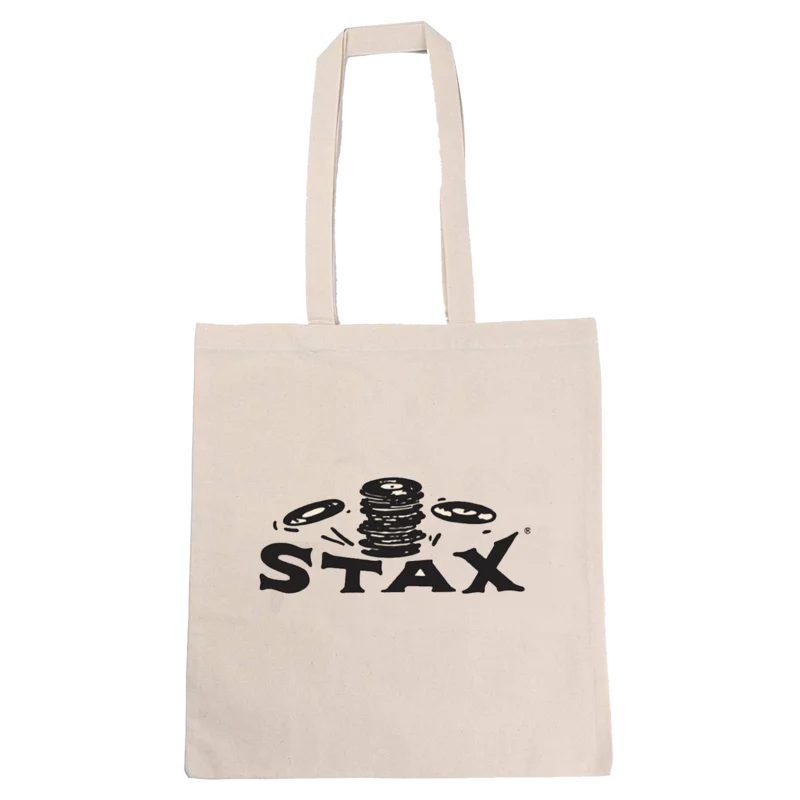 Stax "Falling Records" Logo Canvas Tote Bag