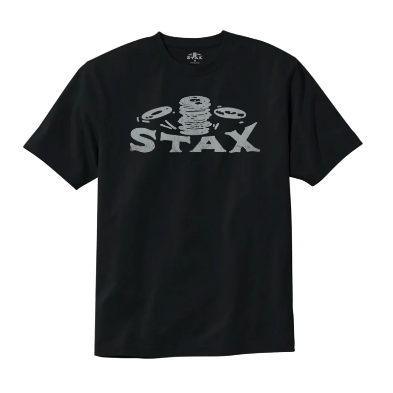 Stax "Falling Records" Logo T-Shirt (Black)