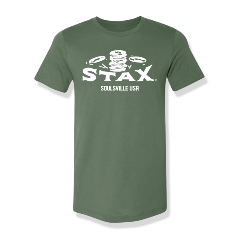 Stax "Falling Records" Logo T-Shirt (Pine)