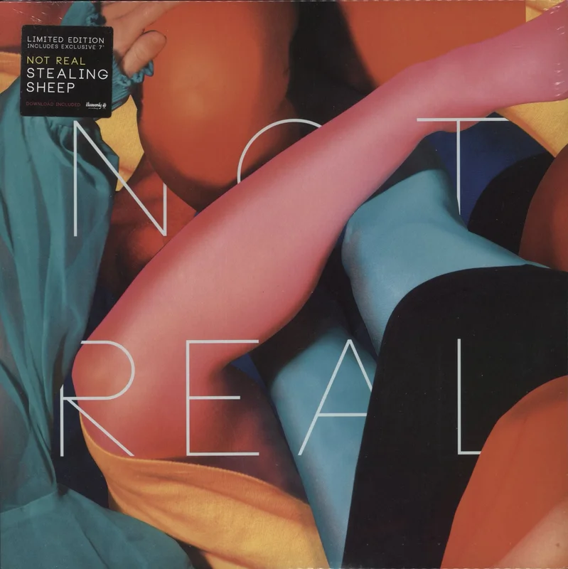 Stealing Sheep Not Real - Aqua Vinyl - Sealed UK Vinyl LP