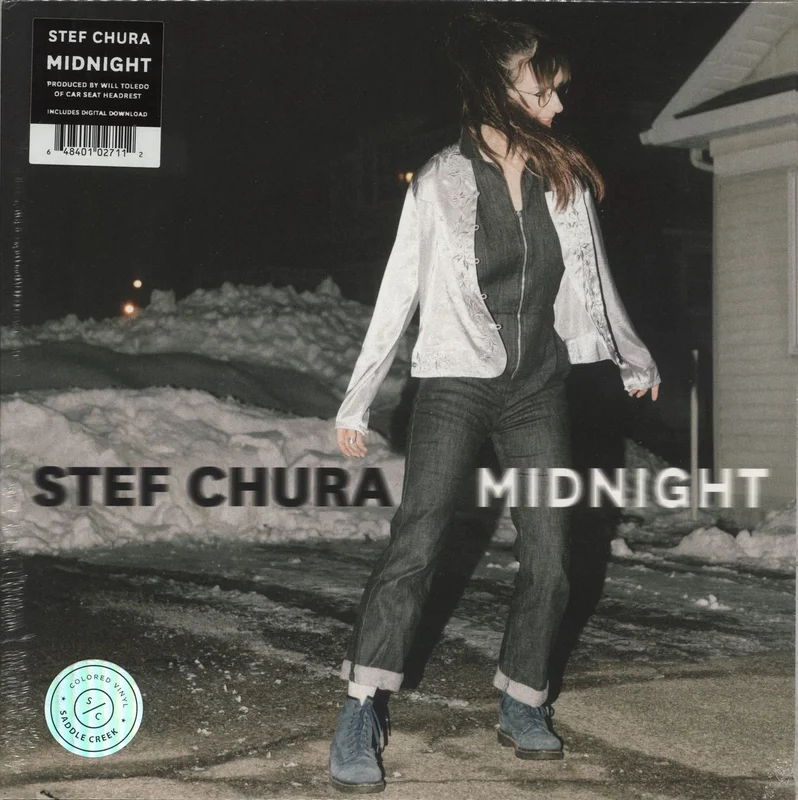 Stef Chura Midnight - Clear With Blue Splatter Vinyl - Sealed US Vinyl LP