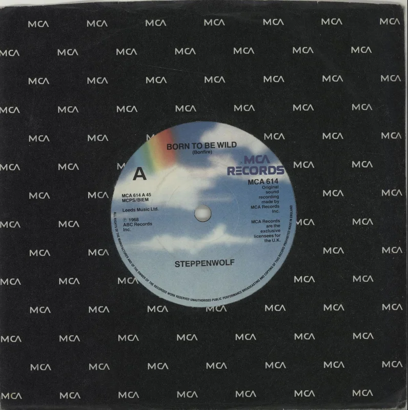 Steppenwolf Born To Be Wild - light blue label UK 7" vinyl