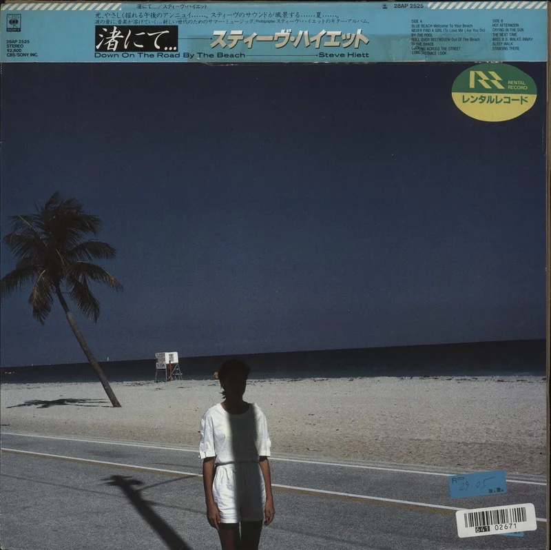 Steve Hiett Down On The Road By The Beach Japanese Vinyl LP