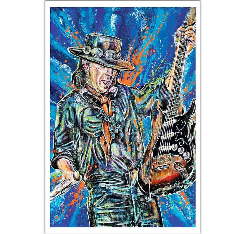 Stevie Ray Vaughan Art Print