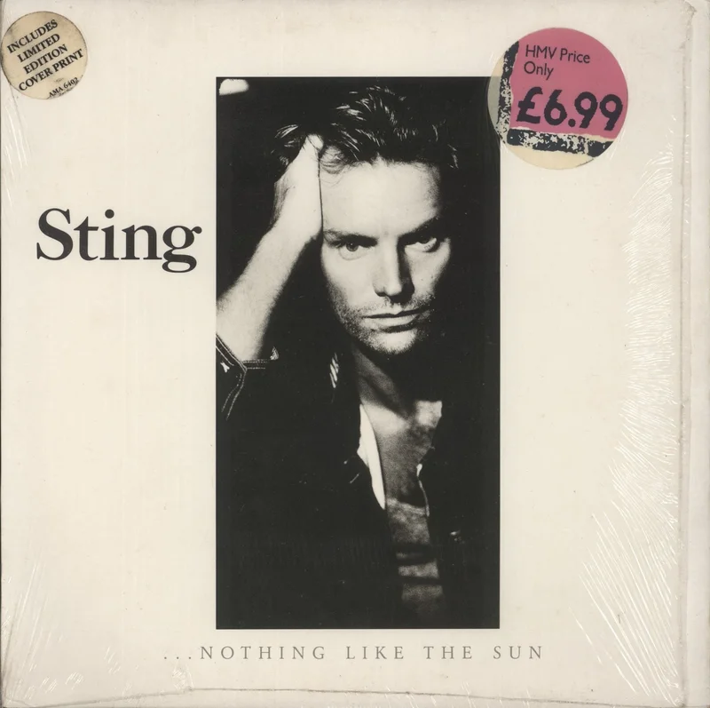 Sting Nothing Like The Sun - Hype-sticker - Shrink - EX UK 2-LP vinyl set