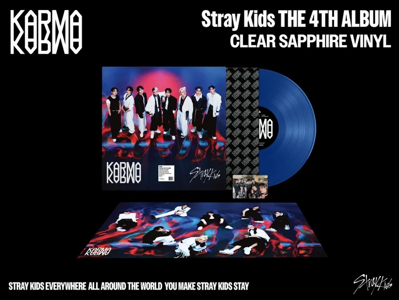 Stray Kids KARMA (Clear Saphire Vinyl)