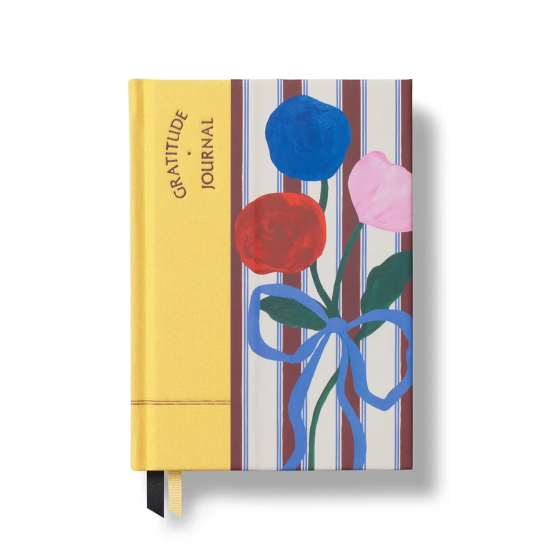Stripe Bouquet Fabric Gratitude Journal
