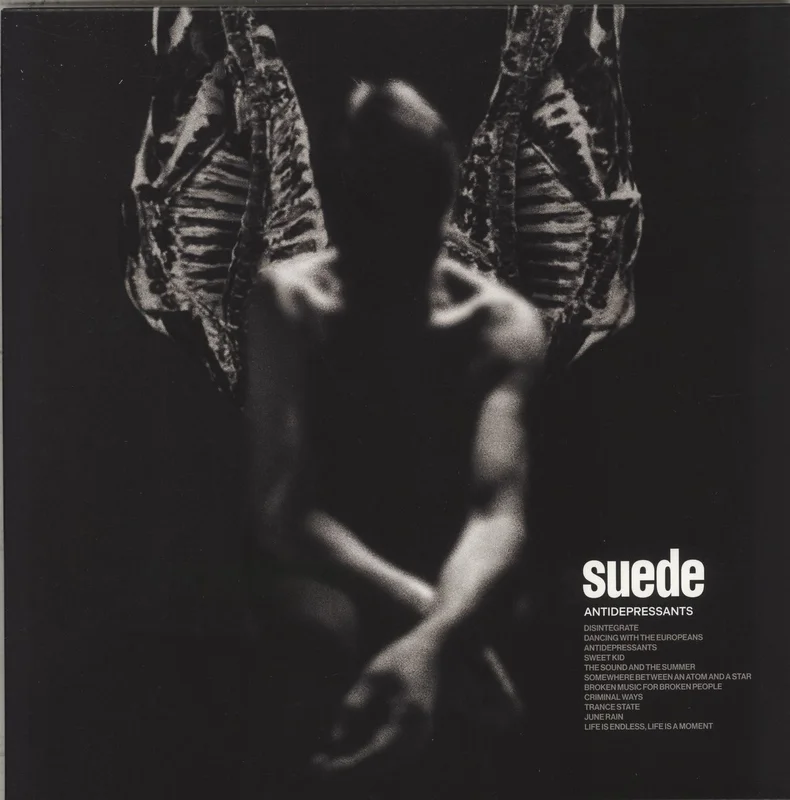 Suede Antidepressants - Clear/Black Segment Vinyl UK Vinyl LP