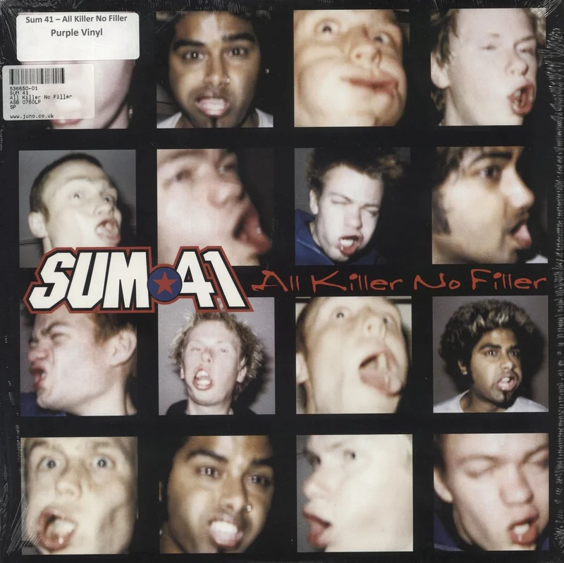 Sum 41 All Killer No Filler - Purple Vinyl - Sealed US Vinyl LP