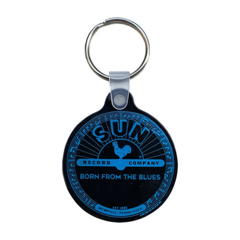 Sun Born from the Blues Vinyl Key Ring
