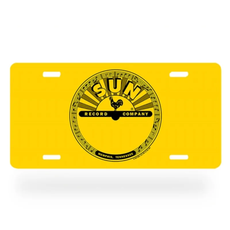 Sun Records Logo License Plate