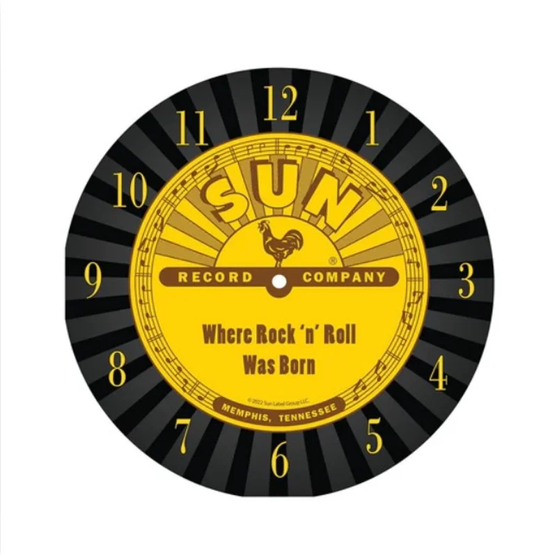 Sun Records R & R Was Born Clock
