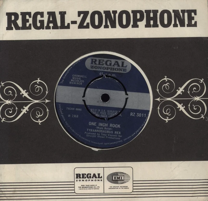 T-Rex / Tyrannosaurus Rex One Inch Rock - VG UK 7" vinyl