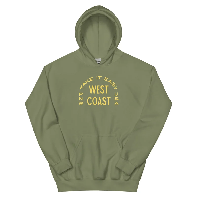 Take It Easy Unisex Hoodie Black
