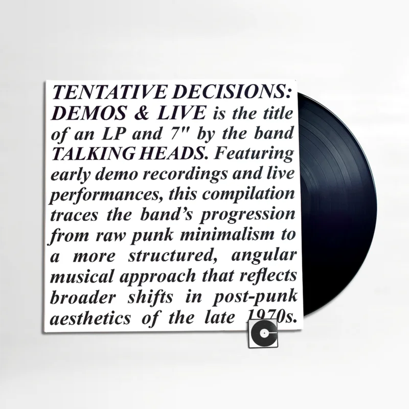 Talking Heads - "Tentative Decisions: Demos & Live"
