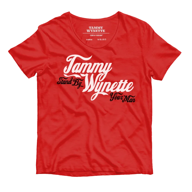 Tammy Wynette "Stand By Your Man" T-Shirt (Red)