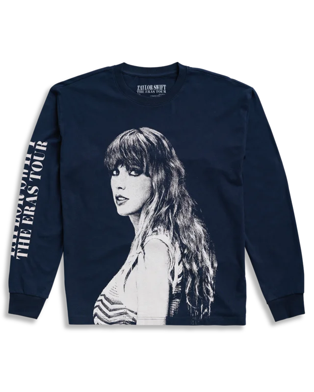 Taylor Swift The Eras International Tour Navy Long Sleeve T-Shirt