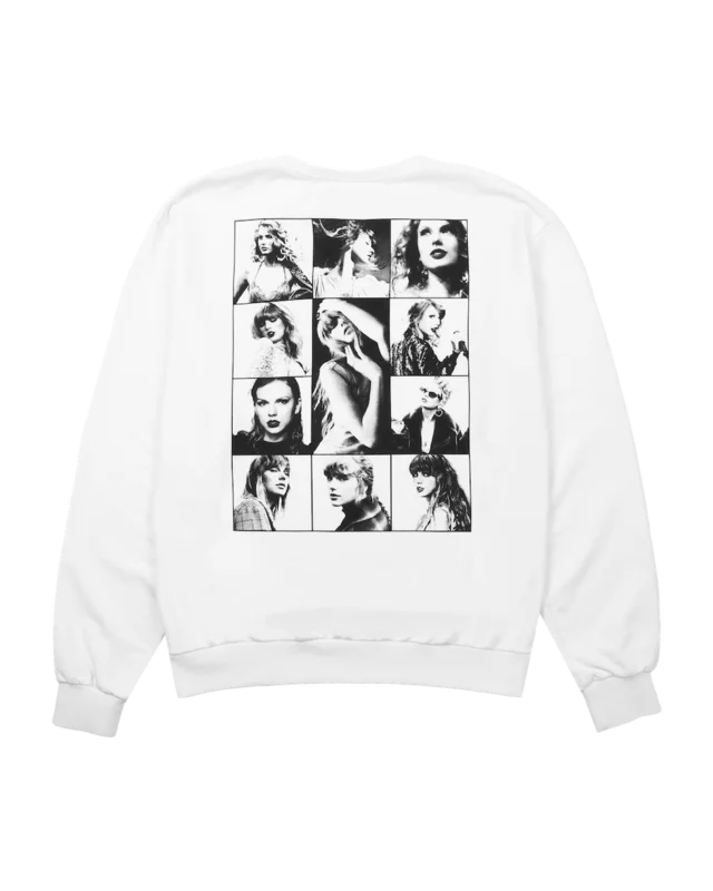 Taylor Swift The Eras Tour White Crewneck
