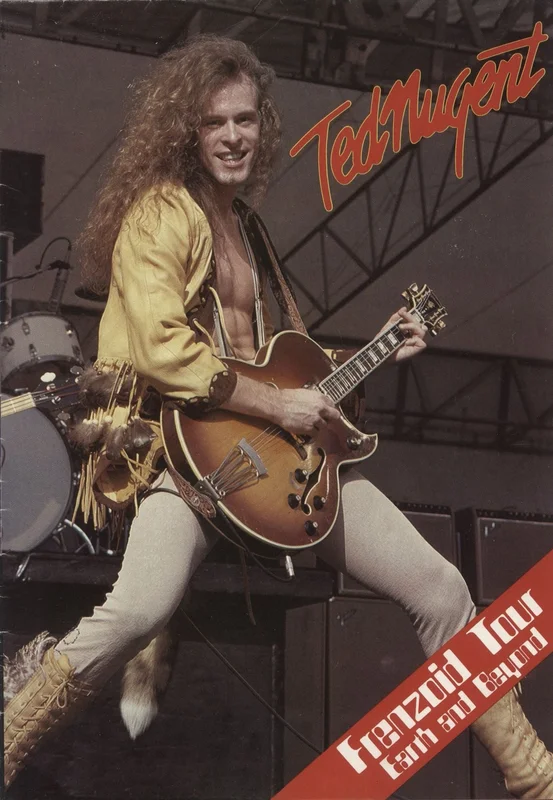Ted Nugent Frenzoid Tour - EX + Ticket Stub UK Promo Tour programme