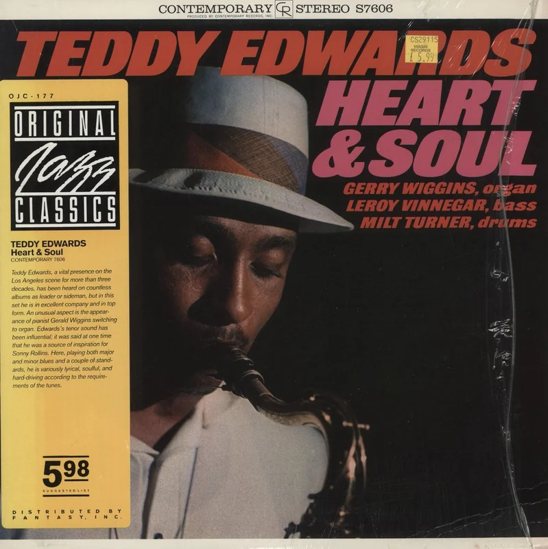 Teddy Edwards Heart & Soul US Vinyl LP