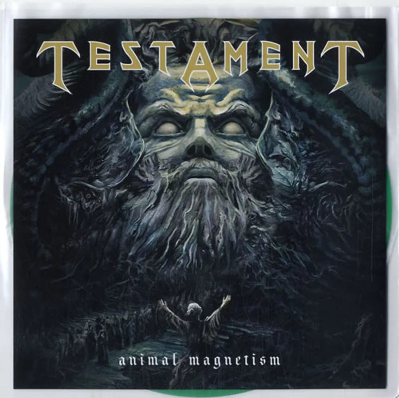 Testament Animal Magnetism - RSD13 - Green Vinyl UK 7" vinyl