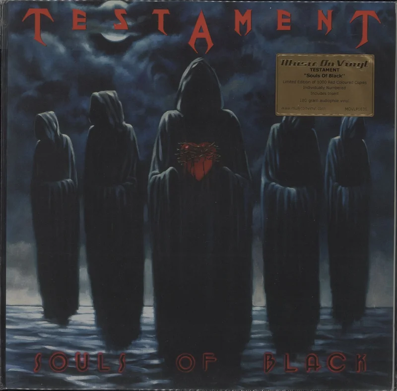 Testament Souls Of Black - 180 Gram Red Vinyl + Hype Sticker UK Vinyl LP